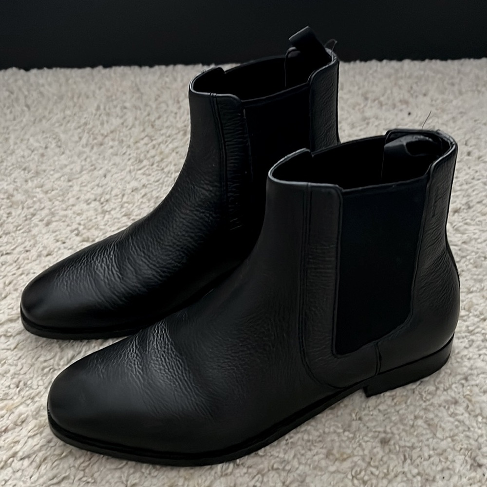 Coach Black Leather Chester Boots